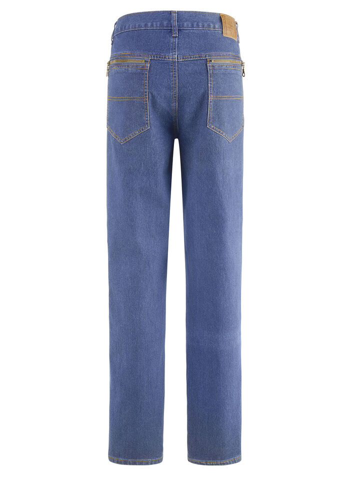 Jeans mit Dehnbundeinsätzen in 3 Farben HELLJEANS