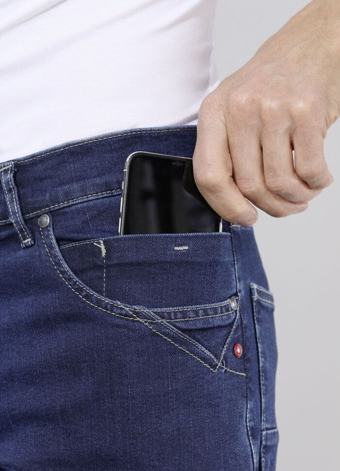 "Francesco Botti"-Jeans in 3 Farben DUNKELBLAU