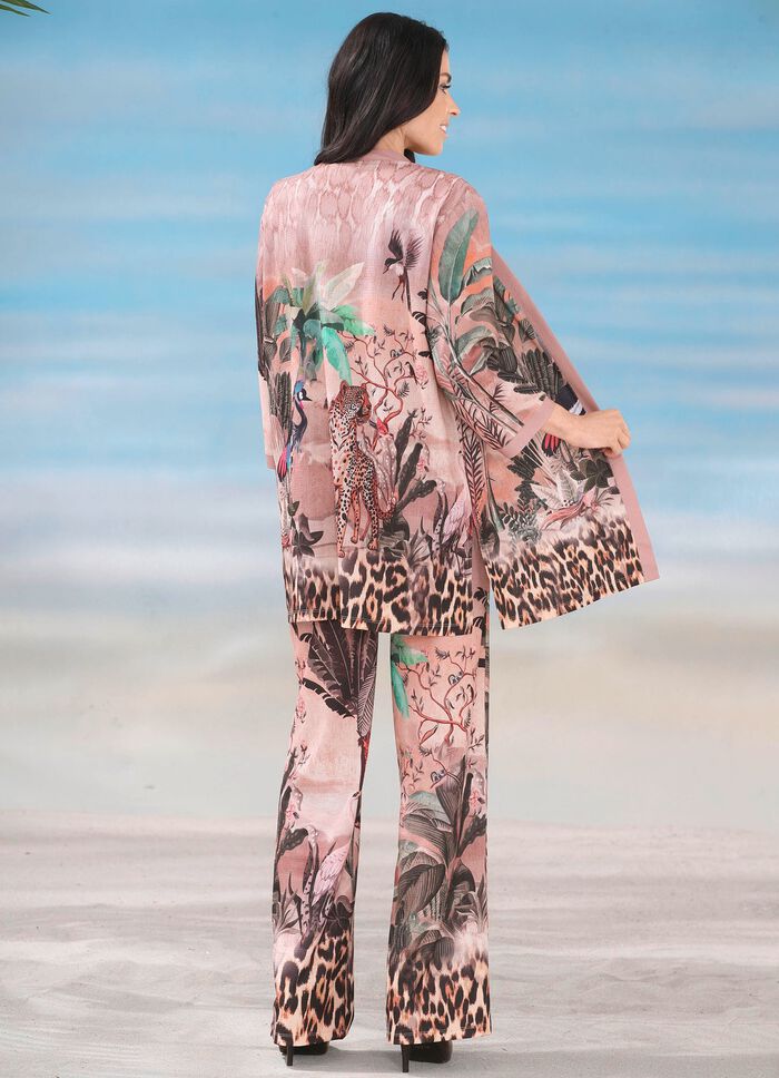 Laurina Blusenjacke mit farbbrillantem Druckdessin 