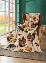 Kuschelige Wohndecke aus Microfaser-Flanell 