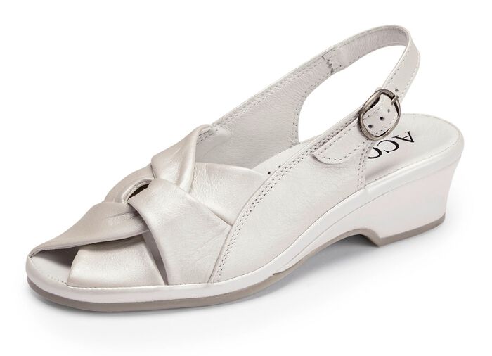 ELENA EDEN, elegante Damen-Sandalen, Weite G, aus Leder 