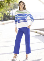 Hose in modischer Weite ROYALBLAU