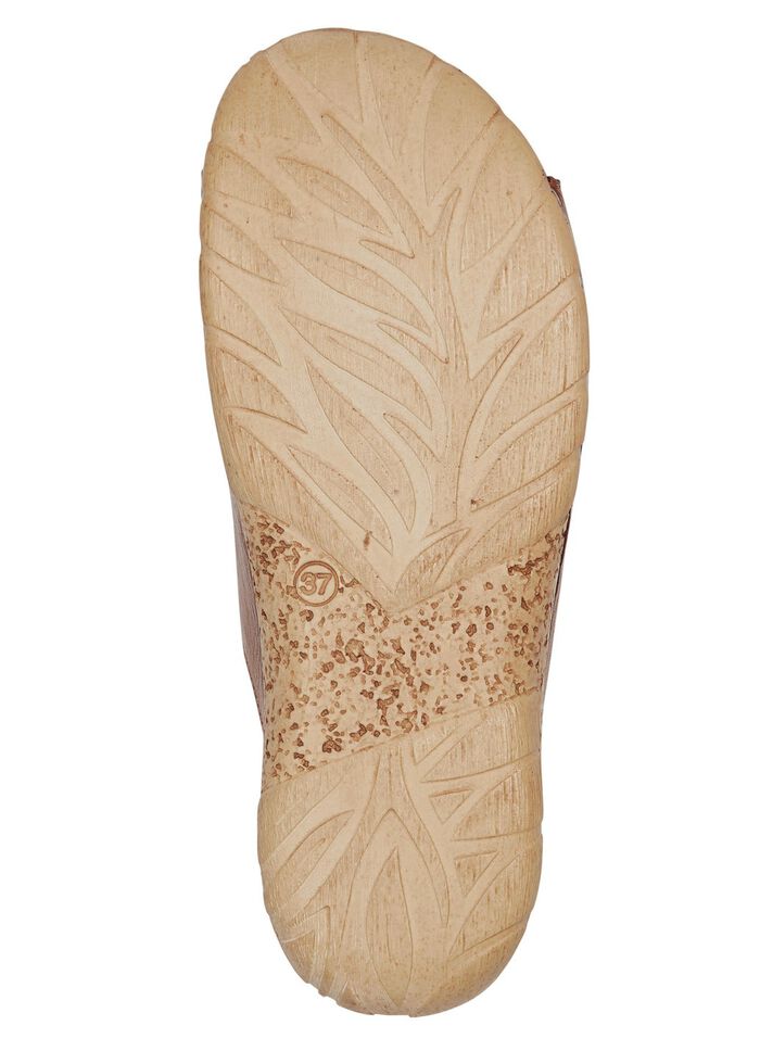 Gemini Pantolette aus schattiertem Rind-Nappaleder COGNAC