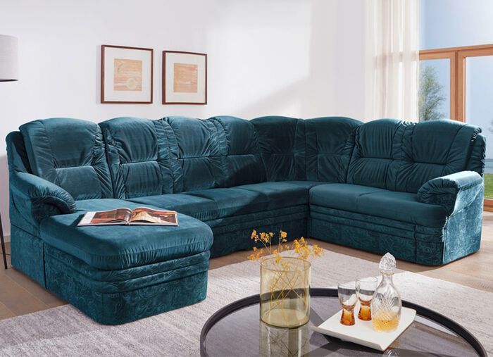 Polsterm&ouml;bel mit Bettfunktion und Bettkasten 