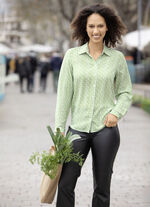 Bluse mit Hemdkragen 