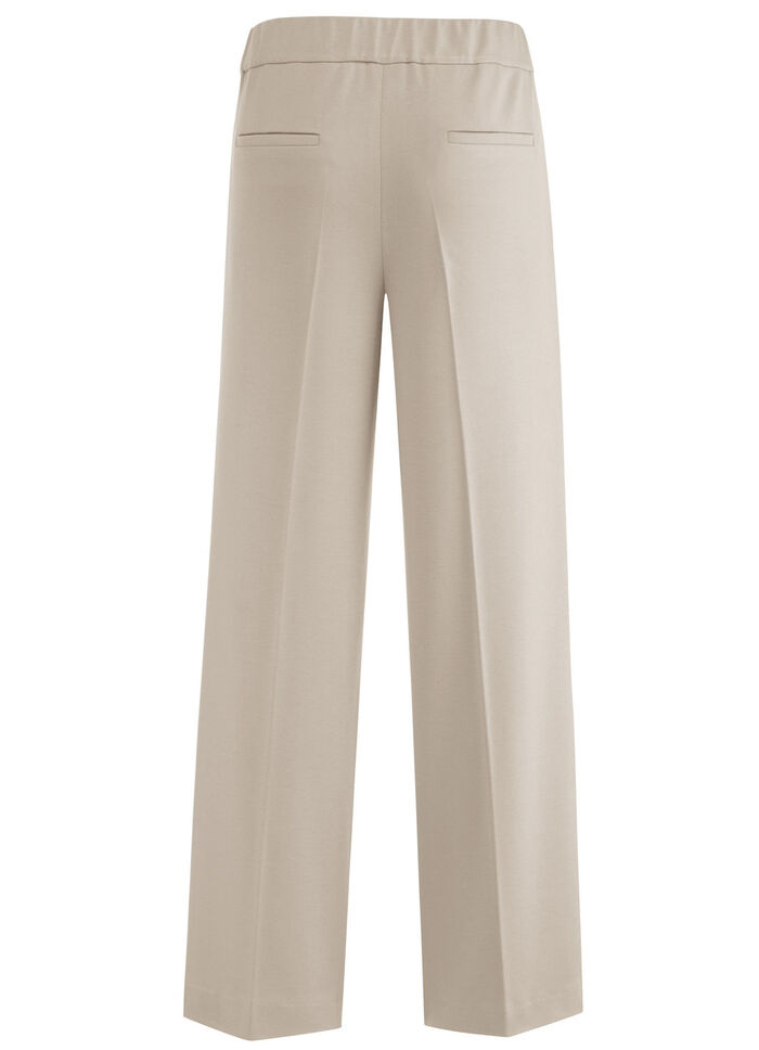 Knöchellange Hose mit weitem Bein  BEIGE