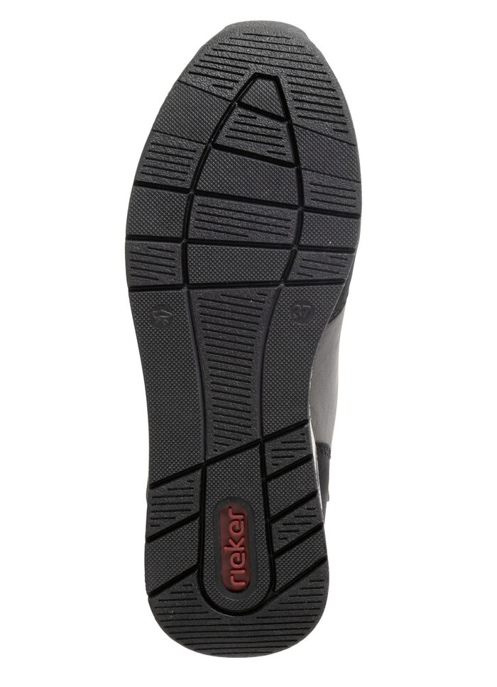 Rieker Bootie mit floraler Prägung SCHWARZ-GRAU