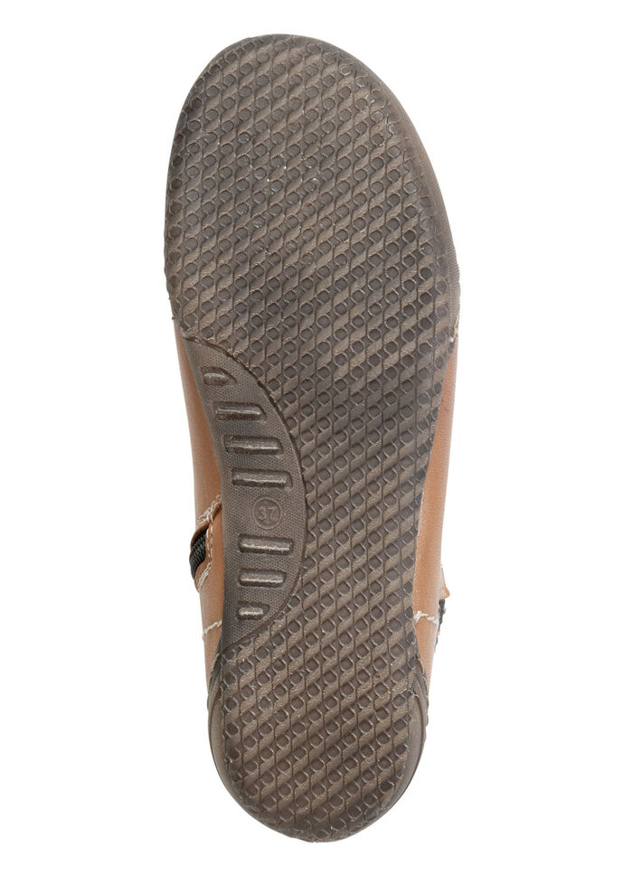 ELENA EDEN Schnür-Bootie mit gepolstertem Textil-Schaftrand COGNAC