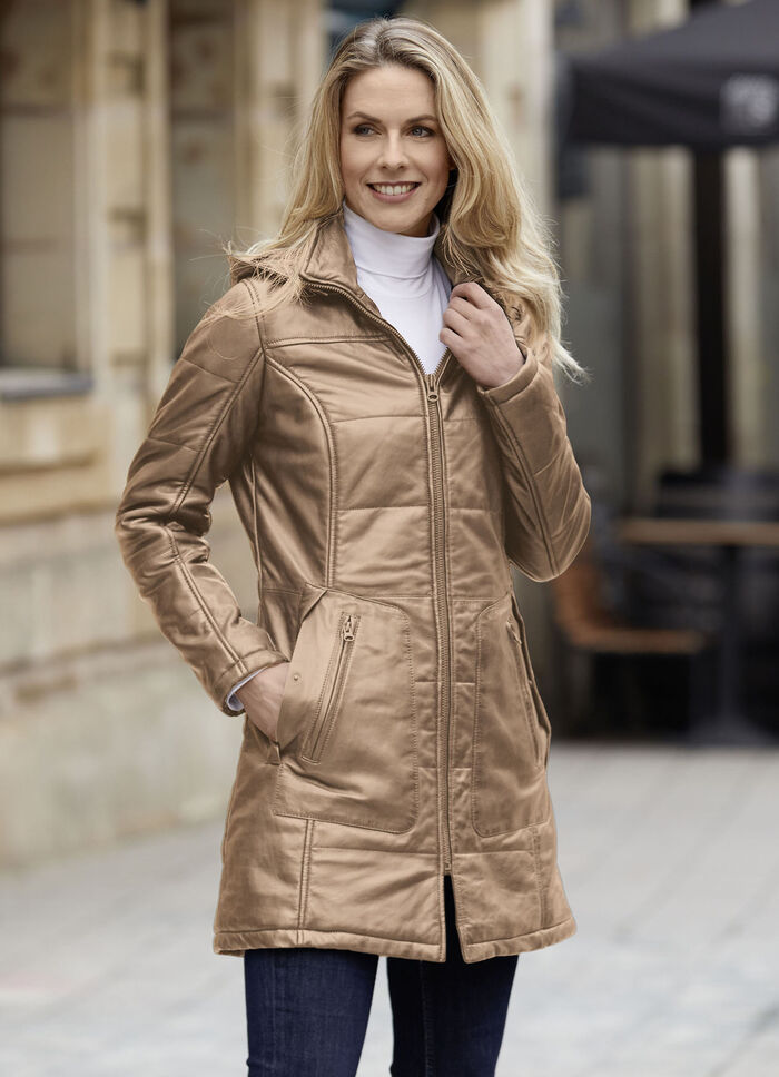 Lederkurzmantel von „Caminari“ NUGAT