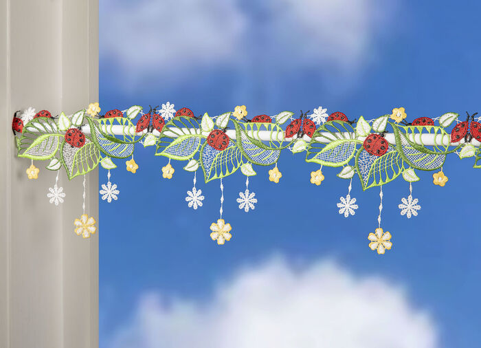 Stangendeko mit Marienk&auml;fer-Motiv 