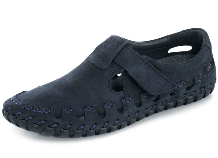 Gemini Slipper mit effektvollen Ziern&auml;hten MARINE