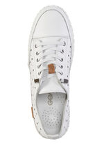 Gemini, sommerliche Damen-Schnürschuhe, Weite G, mit herausnehmbarem Fußbett WEISS