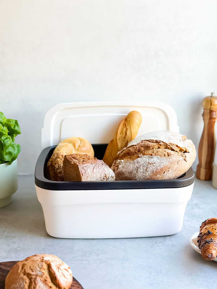Tupperware BreadSmart Brotbehälter WEISS-SCHWARZ