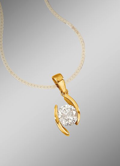 Solit&auml;ranh&auml;nger mit Brillant 