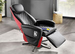 Massagesessel mit Wärmefunktion SCHWARZ-ROT