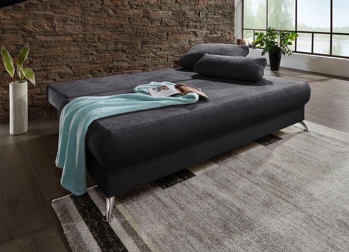 Schlafsofa mit Bettkasten ANTHRAZIT