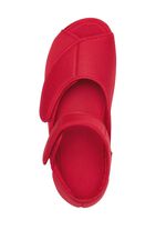 Klett-Sandale aus elastischem Textilmaterial ROT