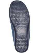 Laurina Hausschuh aus samtigen Textilmaterial BLAU