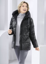 Funktionsjacke mit fester Kapuze 