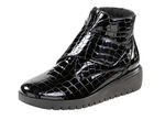 Waldläufer Bootie aus krokogeprägtem Lackleder 