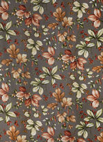 &Uuml;bergardine mit Bl&auml;ttermotiven 