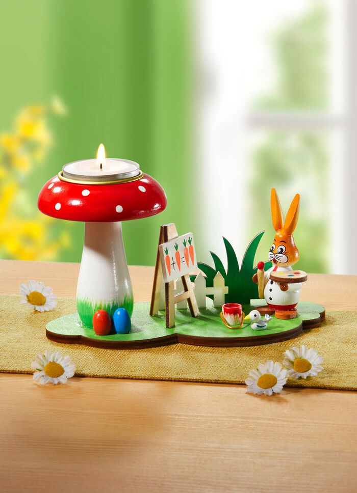 Teelichthalter aus Holz 