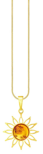 Wundersch&ouml;ner Anh&auml;nger mit echt Bernstein 