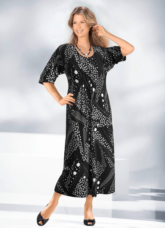 Kaftan mit Pfötchen-Print 