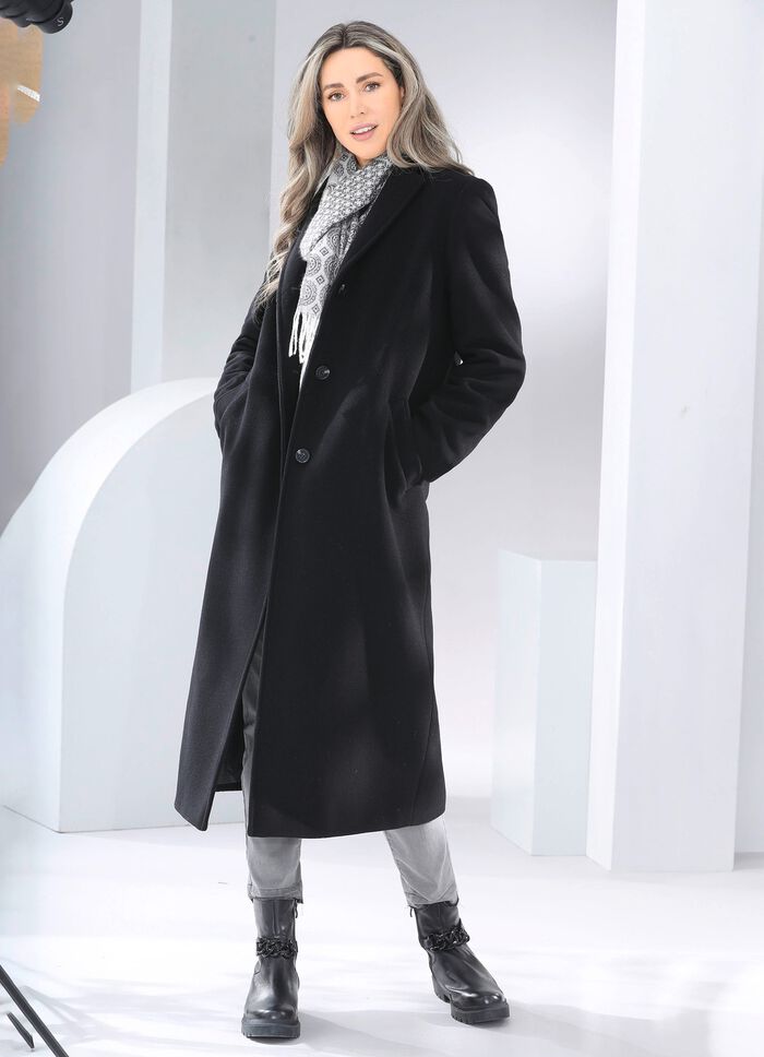 Mantel mit Knopfleiste 