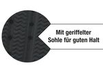 Wolken-Slipper relaxvital mit geriffelter Sohle SCHWARZ