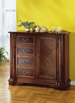 Kommodenserie mit echtem Wurzelholzfurnier NUSSBAUM