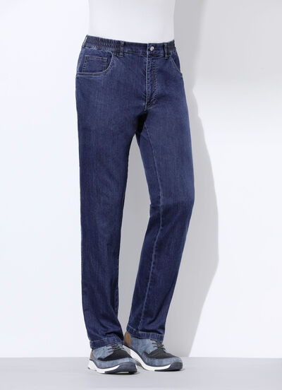 Jeans mit Gummibund in 3 Farben 