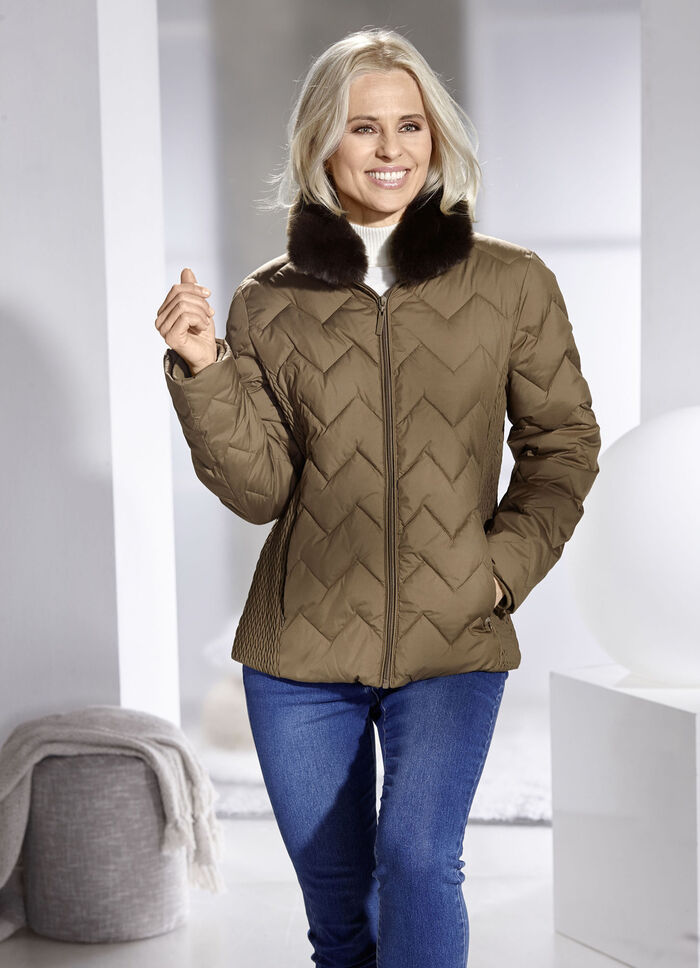 Jacke mit fabelhaftem Zickzack-Stepp 