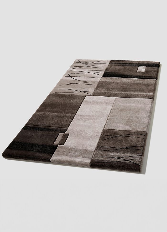 Br&uuml;cken, Galerie und Teppiche mit handgef&uuml;hrtem Konturenschnitt BRAUN