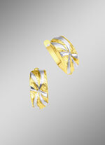 Klappcreolen in Bicolor 