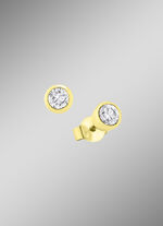 Massive Brillant-Ohrstecker 