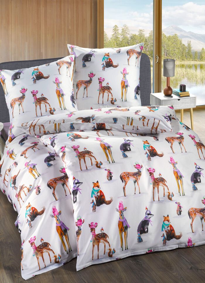 Allover dessinierten Bettw&auml;sche-Garnitur 