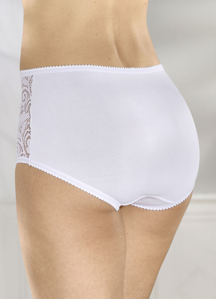 Dreierpack Slips mit Elastikspitze 