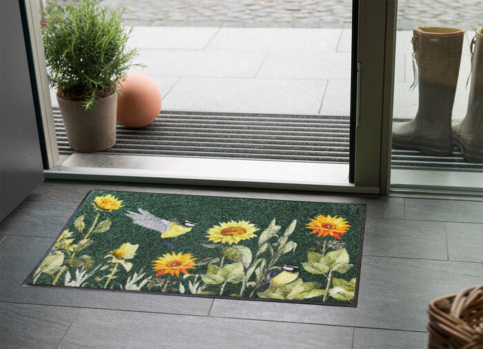 Fu&szlig;matte mit rutschhemmender R&uuml;ckseite BUNT