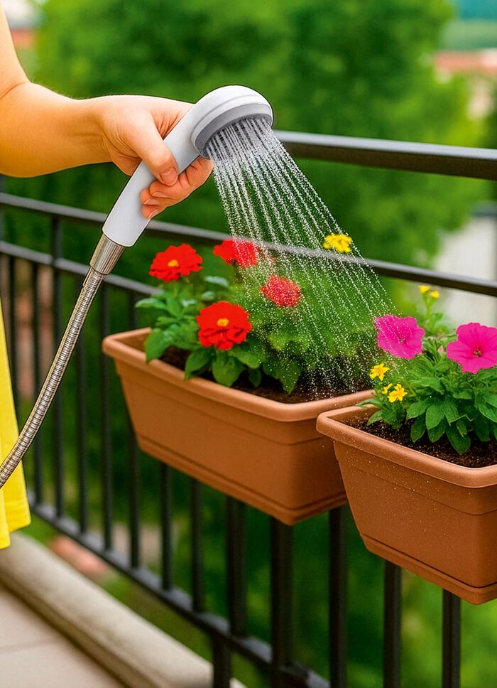 Mobile Gartendusche 2 in 1 