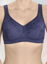 Zweierpack BH mit Spitzeneinsätzen 1X MARINE, 1X WEISS