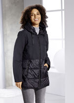 Funktionsjacke in angesagtem Materialmix 