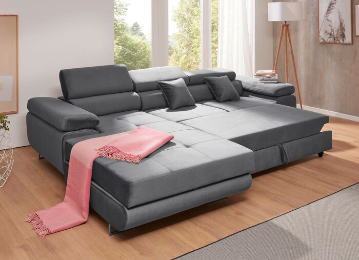 Polsterm&ouml;bel mit Funktion und verstellbaren Kopfst&uuml;tzen 