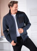 Sweatjacke aus Strukturgewebe 