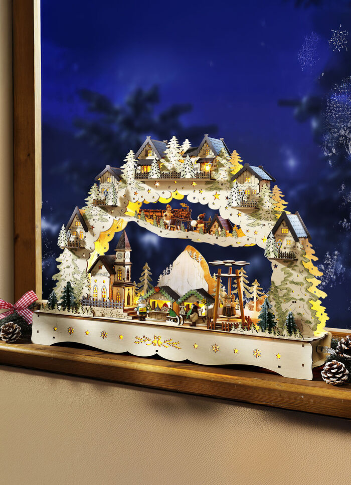 Schwibbogen mit LED-Beleuchtung 