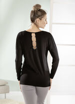 Shirt mit langen Fledermausärmeln 