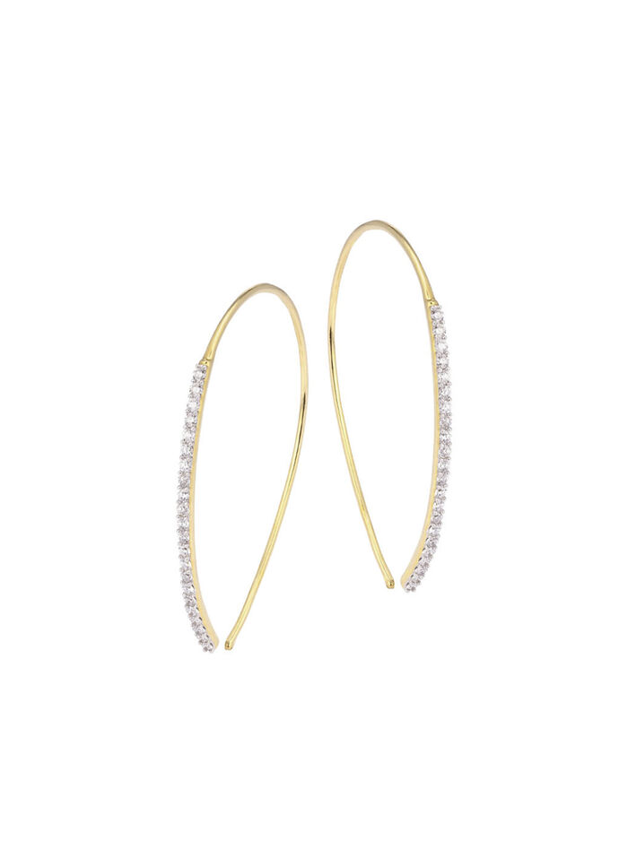 Glamouröse Ohrhaken mit Brillanten 