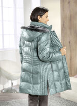 Kurzmantel mit Längssteppung seitlich 