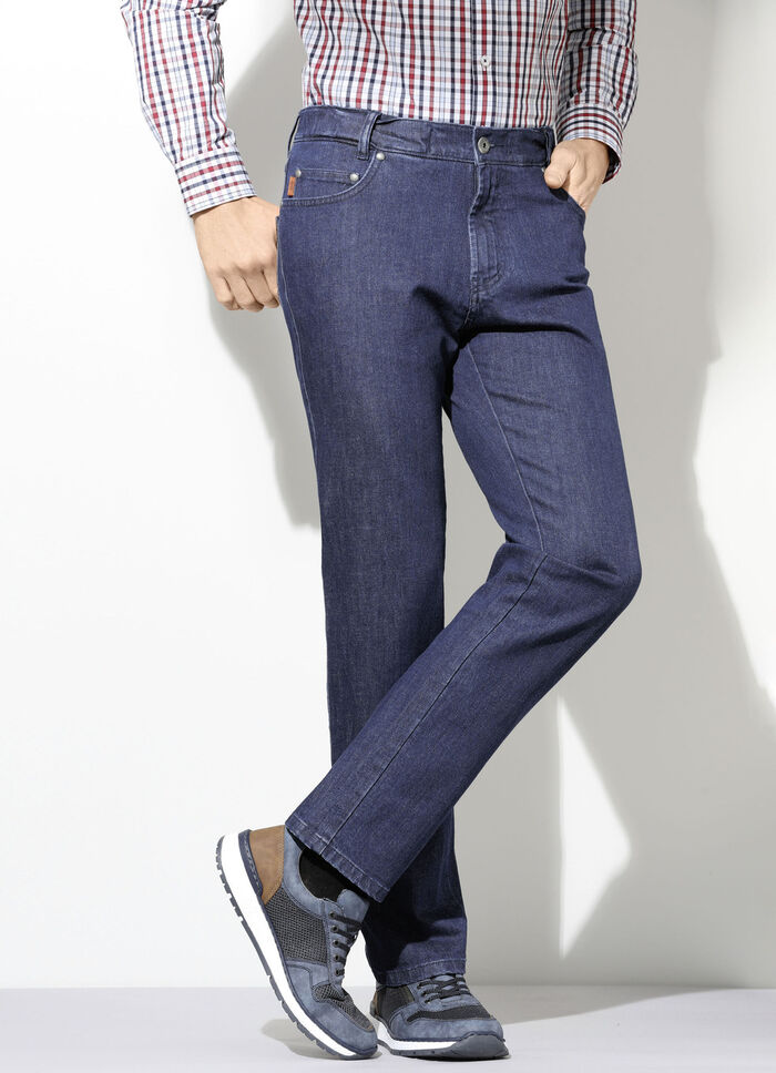 "Francesco Botti"-Jeans mit Komfortbund in 3 Farben DUNKELJEANS