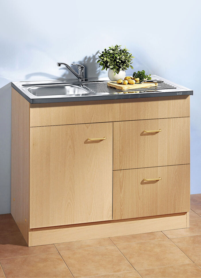Spülen-Unterschrank, 1-türig BUCHE
